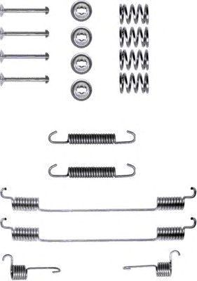 HELLA PAGID 8dz355200151 -  Комплектующие, тормозная колодка
